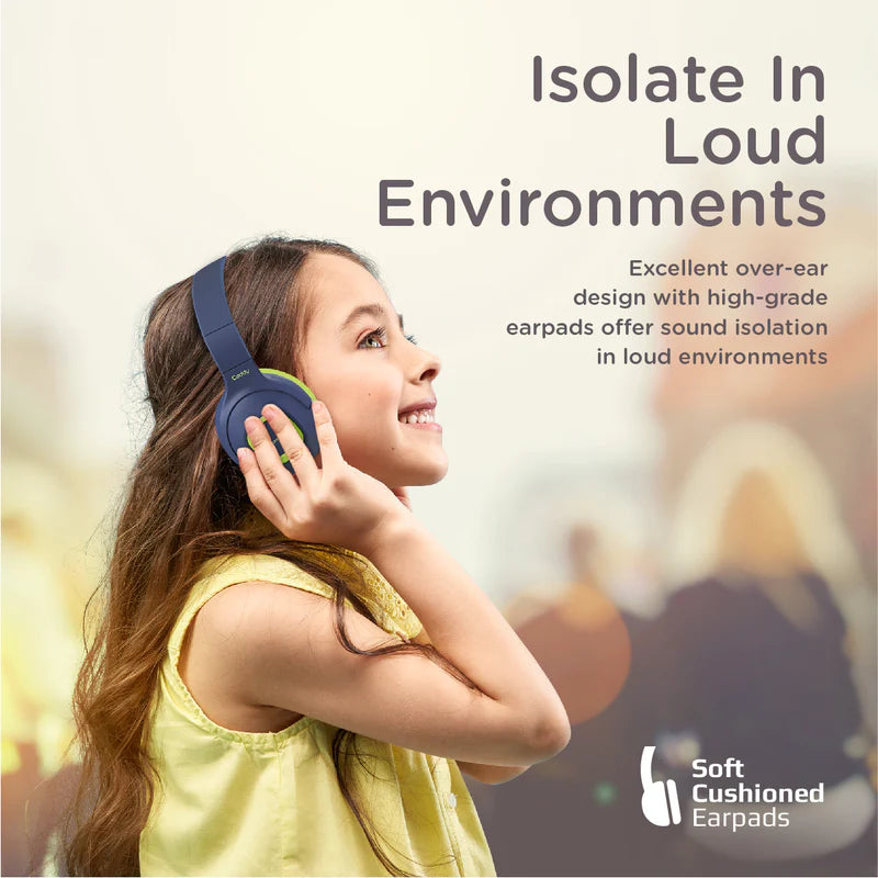 Promate Coddy Kids Headphones, On-Ear Hi-Definition SafeAudio Wireless Headphone