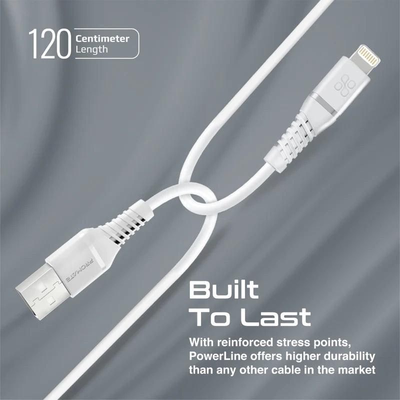 PROMATE High Durability Lightning Cable for Fast Charging