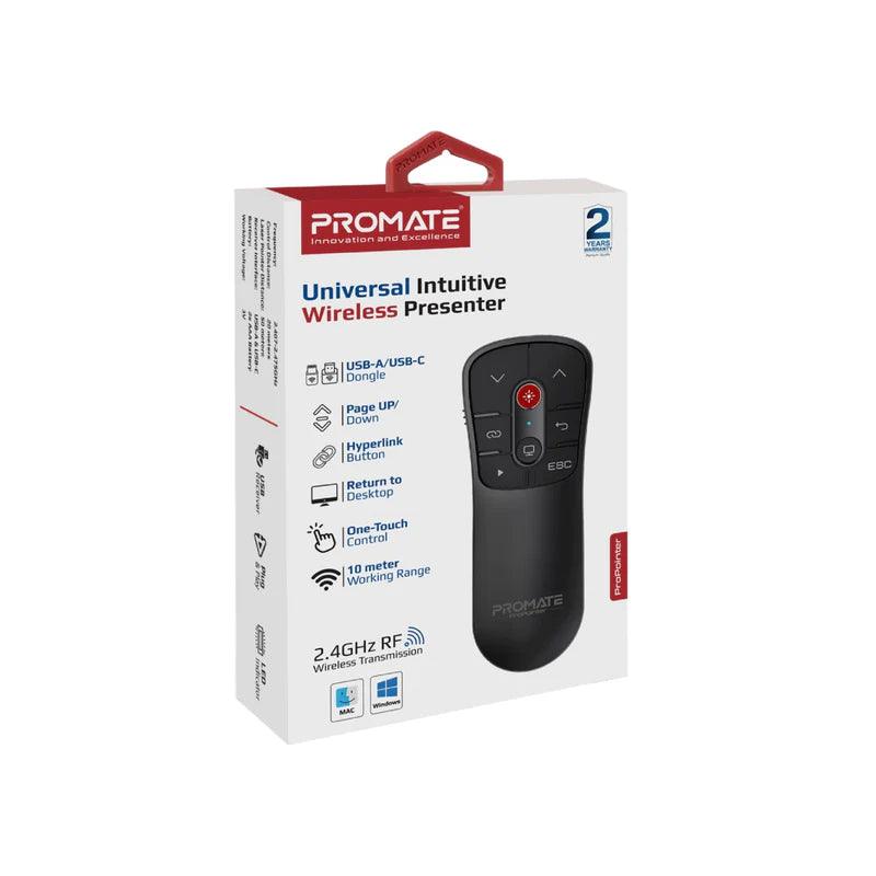 PROMATE ProPointer Wireless Presenter with Laser Pointer - Black