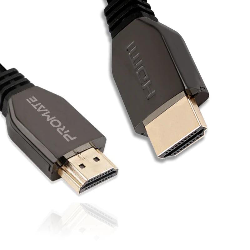 Promate High Definition HDMI Cable 8K Clarity & 48Gbps - Black