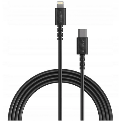 Anker PowerLine Select & USB-C Cable with Lightning connector 6ft - Black