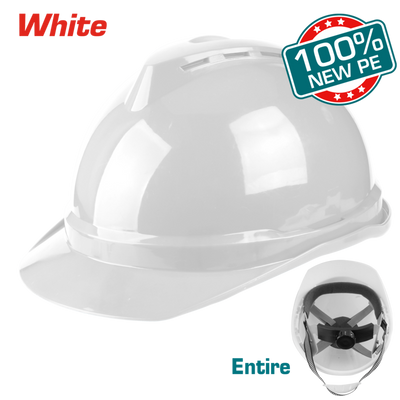 TOTAL Safety Helmet TSP2602 White, Lightweight 380g
