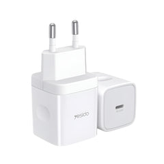 شاحن سريع YC30 PD 20W Type-C - قابس الاتحاد الأوروبي/المملكة المتحدة للهواتف المحمولة
