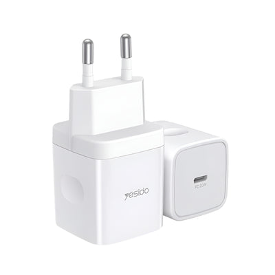 شاحن سريع YC30 PD 20W Type-C - قابس الاتحاد الأوروبي/المملكة المتحدة للهواتف المحمولة
