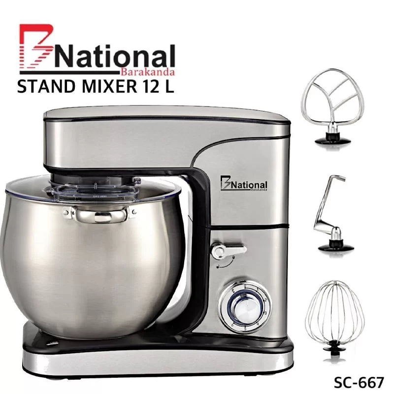 B NATIONAL Luxury electric mixer 3 in 1 capacity of 12 liters