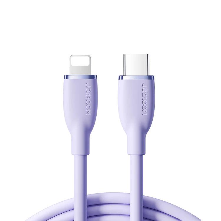 Joyroom Silicone 30W Cable - Type-C to Lightning- Purple