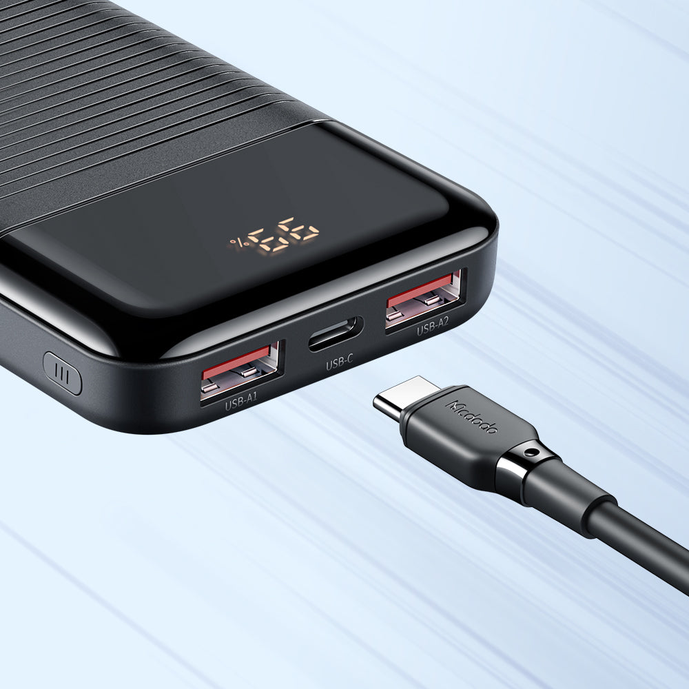 Mcdodo 22.5W 10000mAh Powerbank with Digital Display - Black