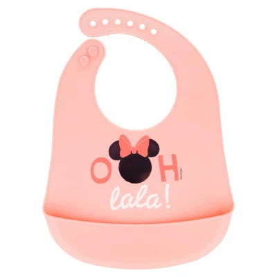 STOR Toddler Silicone Bib - Minnie Indigo Dreams