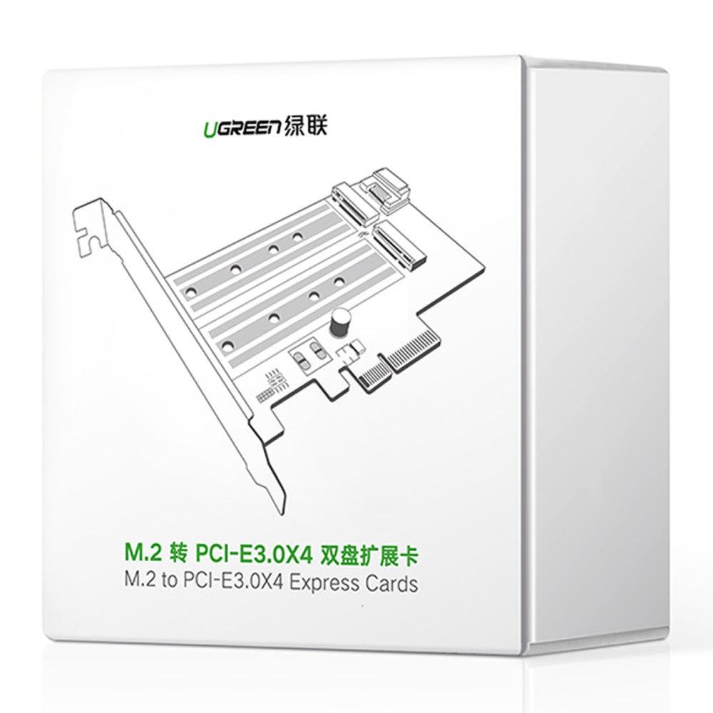 UGREEN M.2 M-Key+M.2 B-Key to PCI-E 3.0 × 4 Expansion Card 32Gbps