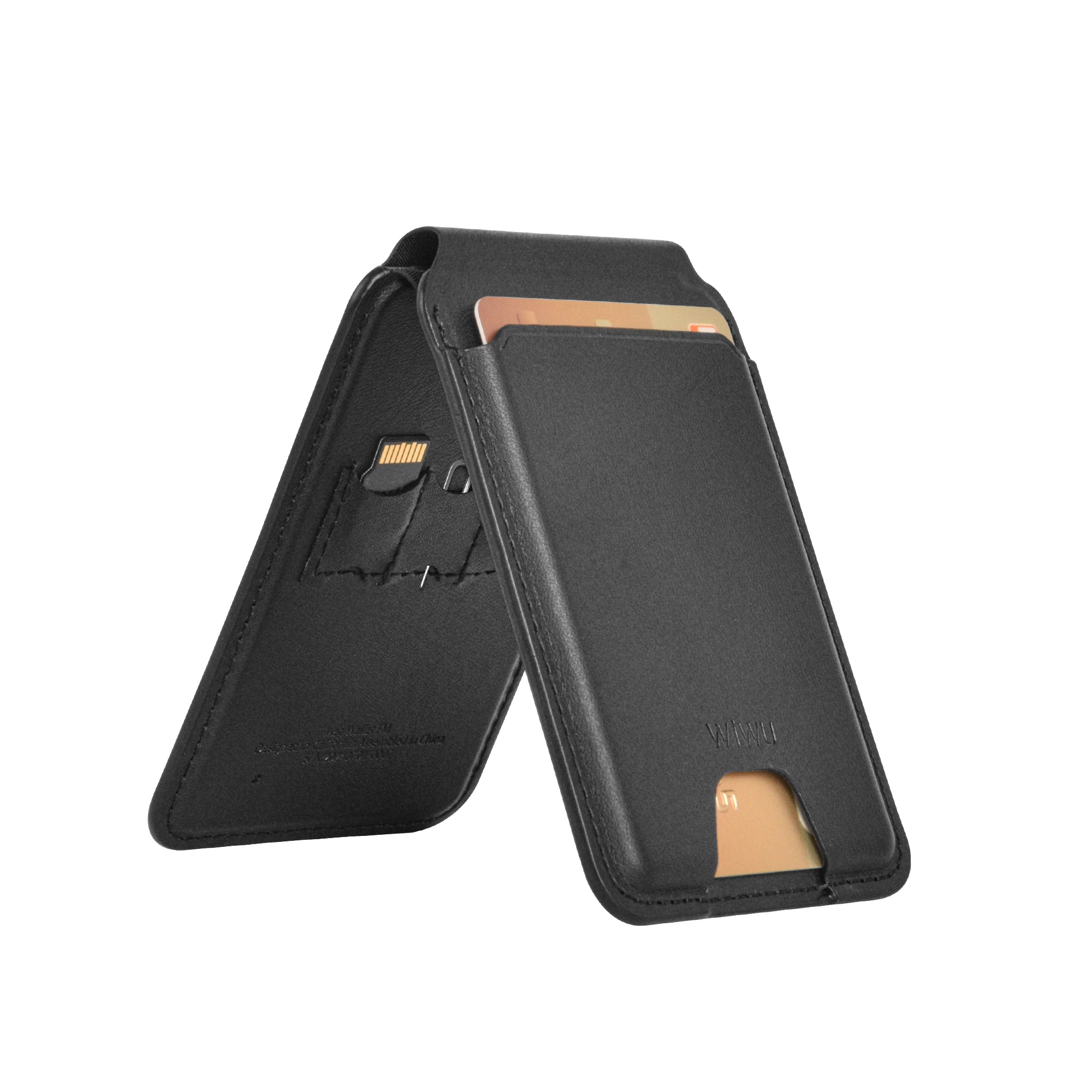 WIWU Mag Wallet FM MW 005 Slim & Magnetic - Black