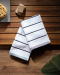Madame Coco Fayanna Hand Towel – 2-Pack 100% Cotton Elegant Patterned in White