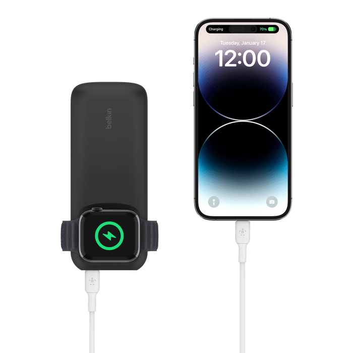 Belkin BoostCharge Pro Fast Wireless Charger 10K Power Bank - Black