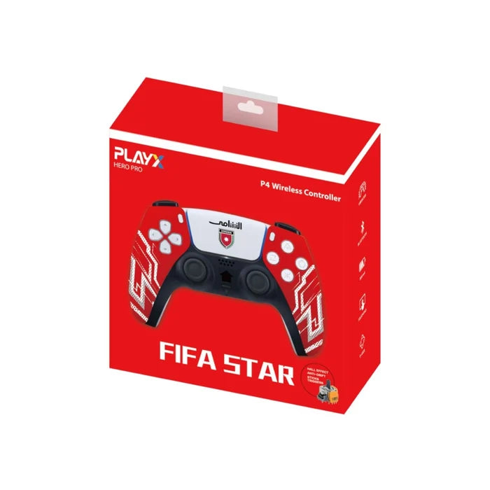 PlayX Hero Pro FIFA Star Al Nashama Edition Red PS4 Wireless Controller