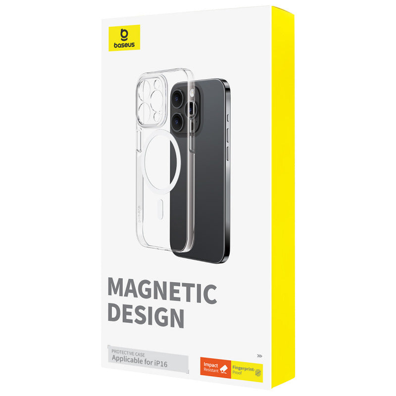 Baseus Crystal Series Magnetic Phone Case for iPhone 16 Clear