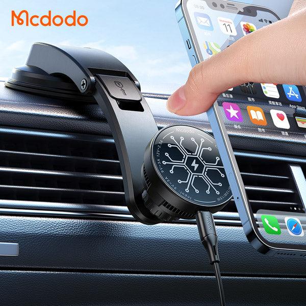 Mcdodo Wireless Car Charger with Semiconductor Cooling & MagSafe - Black