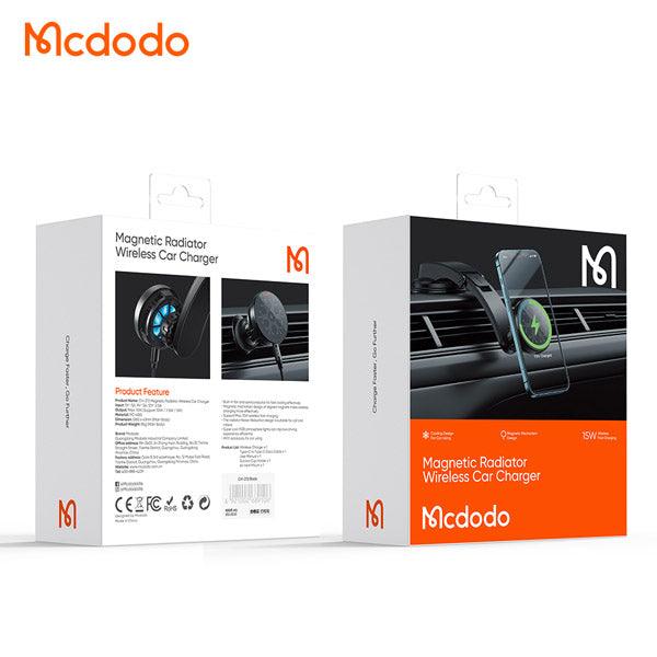 Mcdodo Wireless Car Charger with Semiconductor Cooling & MagSafe - Black