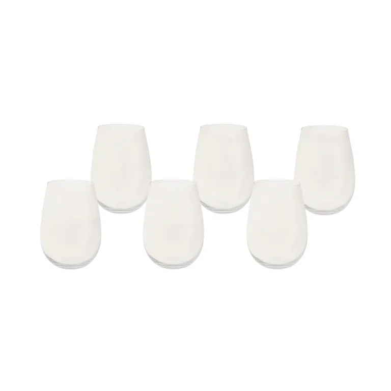 KARACA KRS Jade 6-Piece Glass Set, 500ml – Clear Elegance