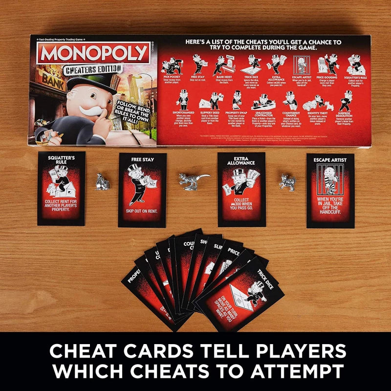 Hasbro Monopoly Game Cheaters Edition