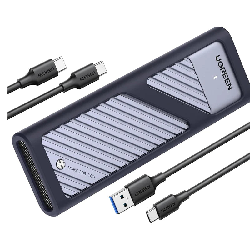 UGREEN M.2 NVMe SSD Enclosure 10Gbps – USB-C to C & A