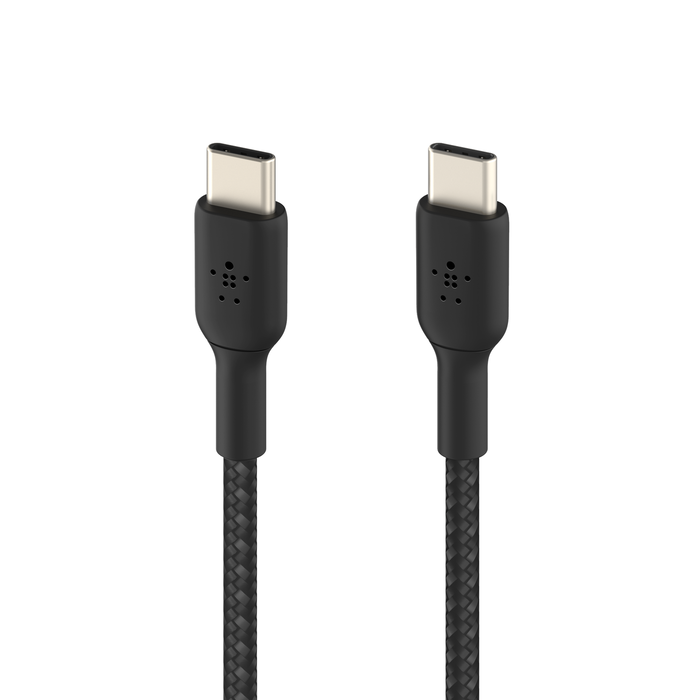 Belkin Boost Charge Braided USB C Cable 1M Fast Charge - Black & White