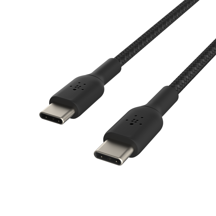 Belkin Boost Charge Braided USB C Cable 1M Fast Charge - Black & White