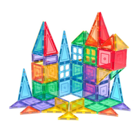 TileTek Magnetic Tiles Explorer Set, 64 Pieces, Ages 3+