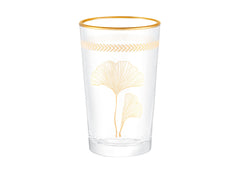 Chapelle - Lovely Ginkgo Leaves 4-piece Coffee Side Glasses Set - 100ml - Madame Coco JO