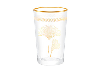 Chapelle - Lovely Ginkgo Leaves 4-piece Coffee Side Glasses Set - 100ml - Madame Coco JO