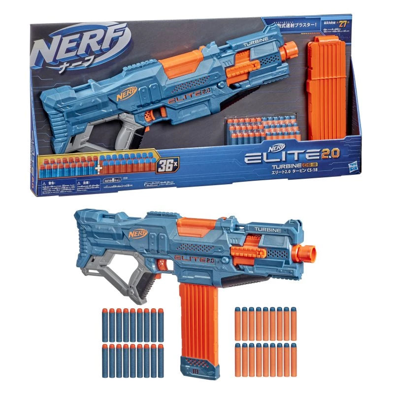 Hasbro Nerf Elite 2.0 Turbine Cs-18 Motorized Blaster