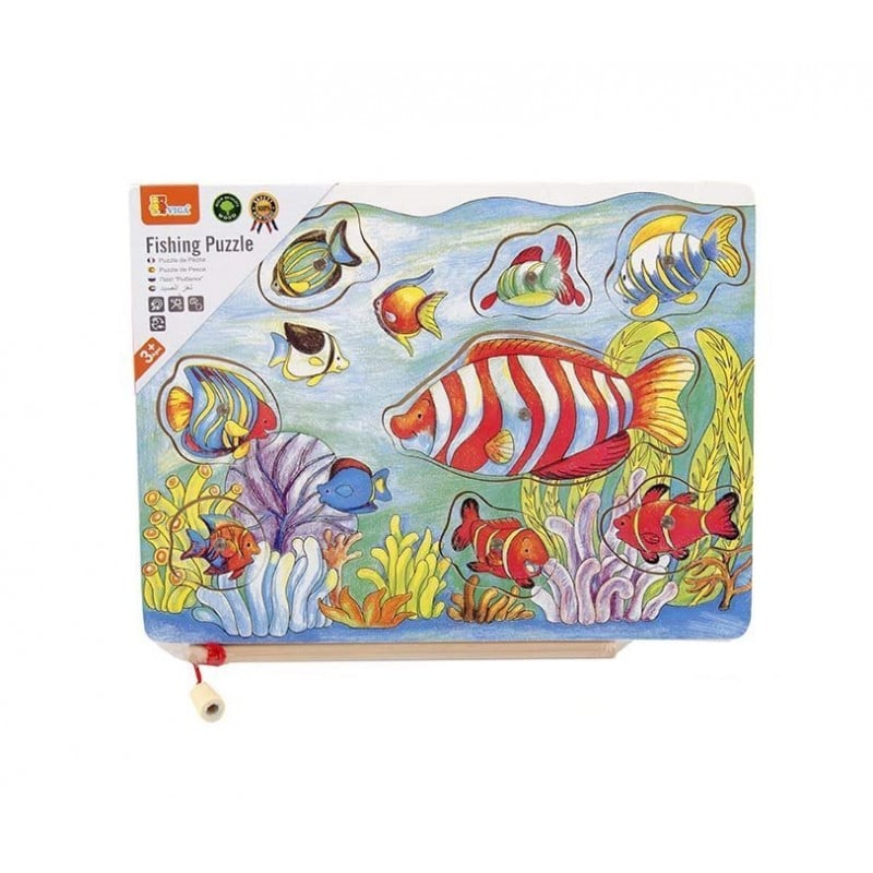 VIGA Magnetic Fishing Puzzle Fun and Educational Game