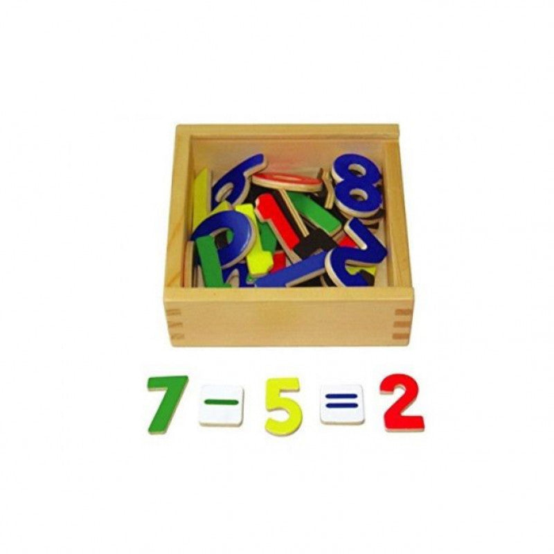 VIGA Wooden Magnetic Numbers 37 Pieces for Kids Learning