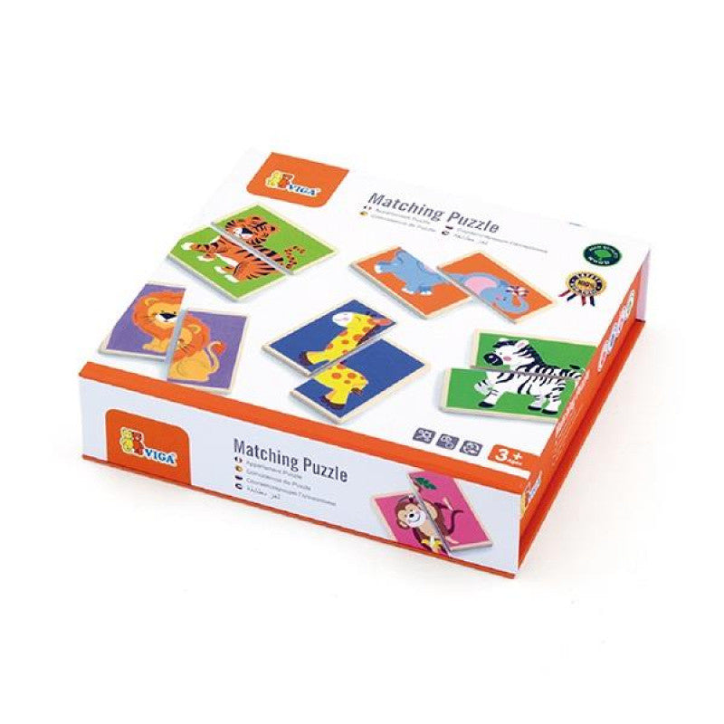 VIGA Matching Puzzle Wild Animals Design for Kids