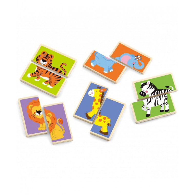 VIGA Matching Puzzle Wild Animals Design for Kids