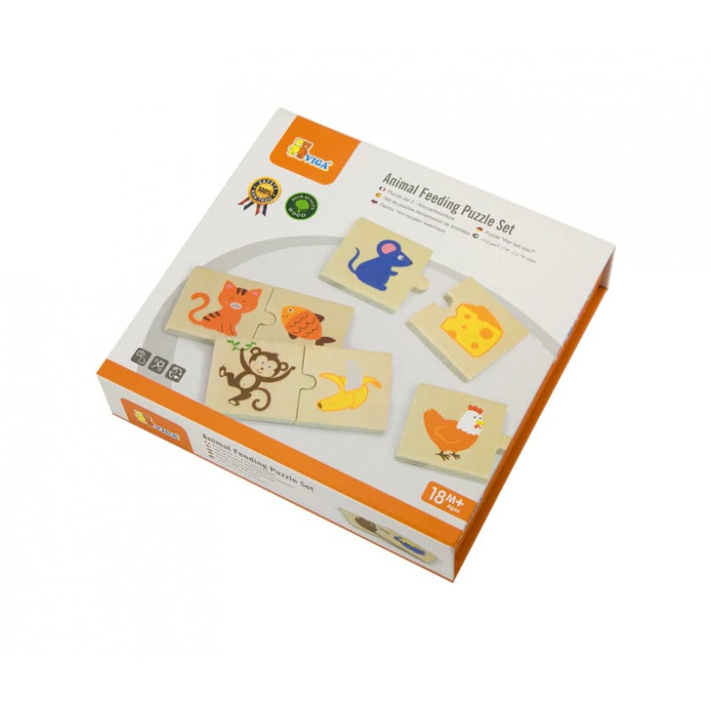 VIGA Puzzle Set - Animal Feeding Design for Kids