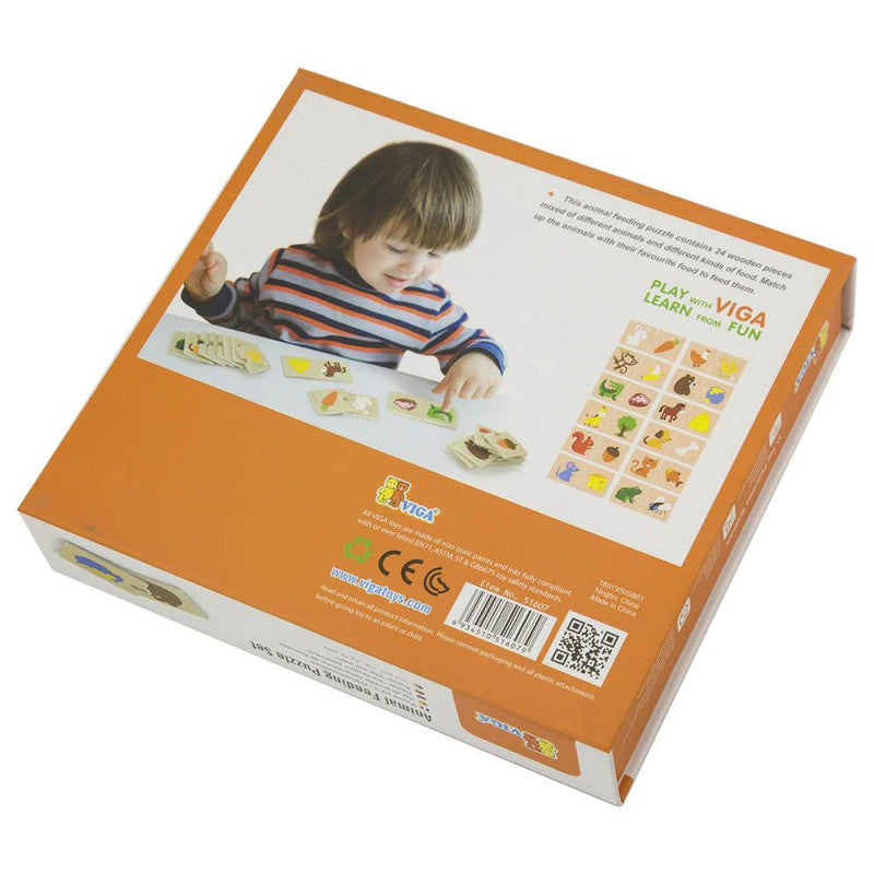 VIGA Puzzle Set - Animal Feeding Design for Kids