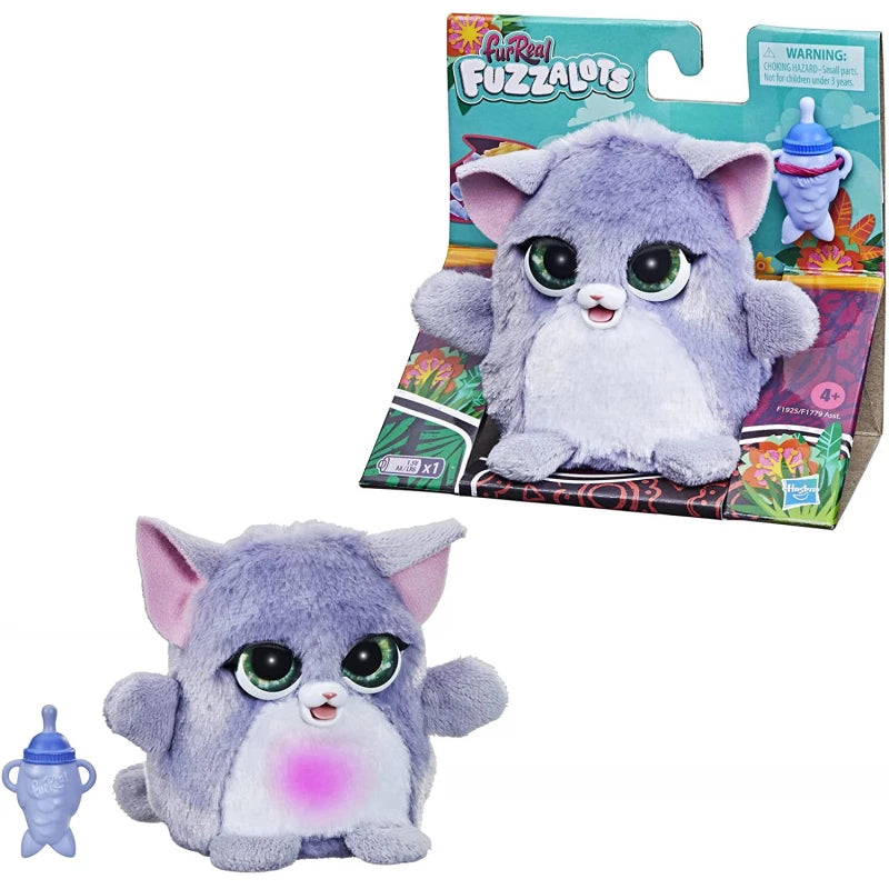 Hasbro Furreal Fuzzalots Color-change Interactive Feeding Toy- Kitty