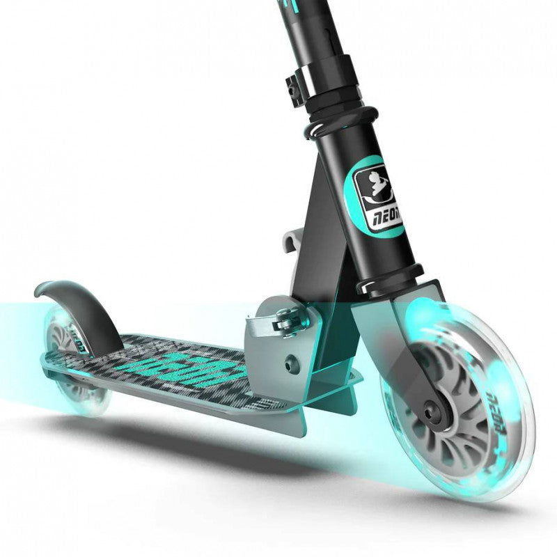 Yvolution Neon Apex - 2-Wheel Scooter in Light Blue and Grey