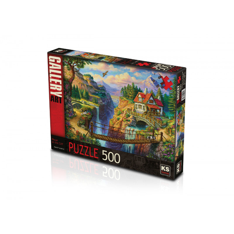 Ks Games Puzzle House on the Cliff Design 500 Pieces