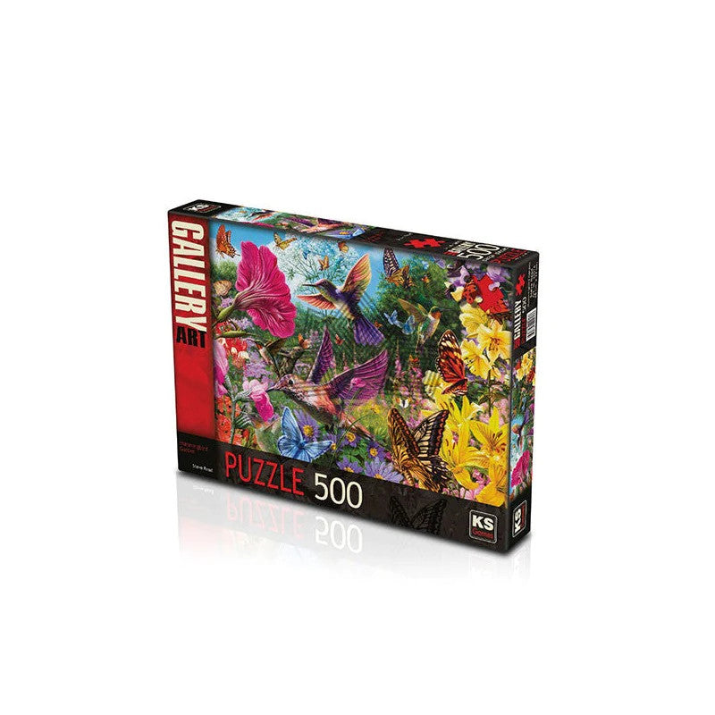 Ks Games Puzzle Humming Bird Garden Design 500 Pieces