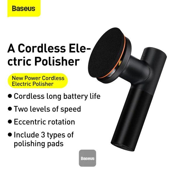 BASEUS CORDLESS ELECTRIC POLISH MACHINE 30W 4000MAH BLACK