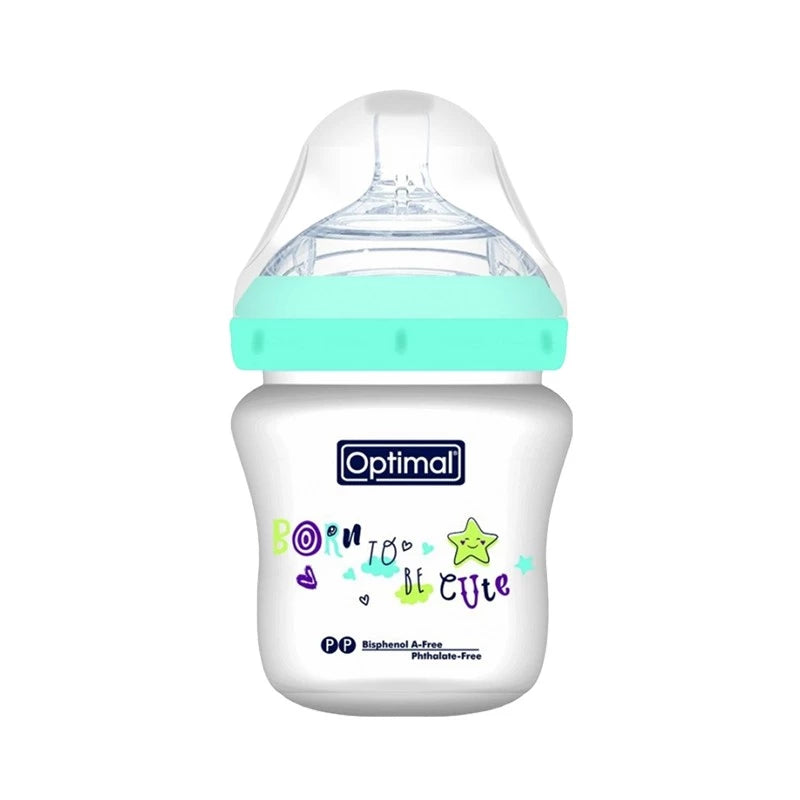 Optimal Plastic Baby Bottle – Multi-Color, 1 Piece