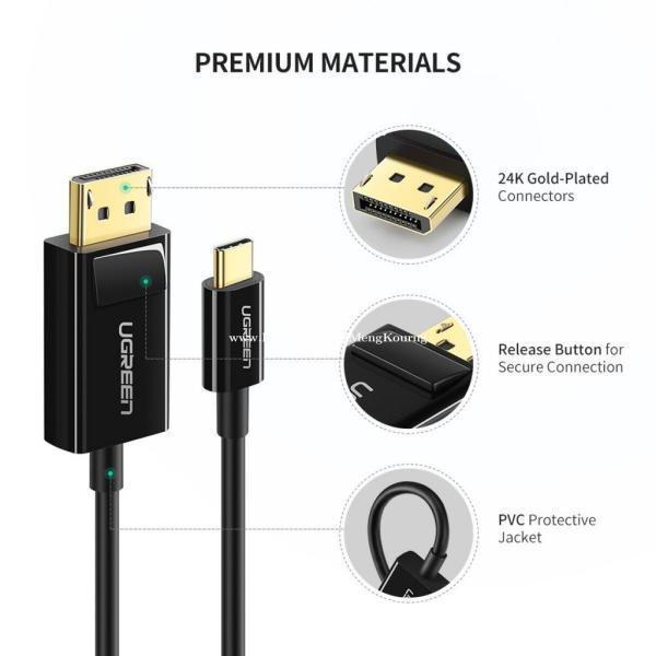 UGREEN USB Type C to DP Cable 1.5m (Black)