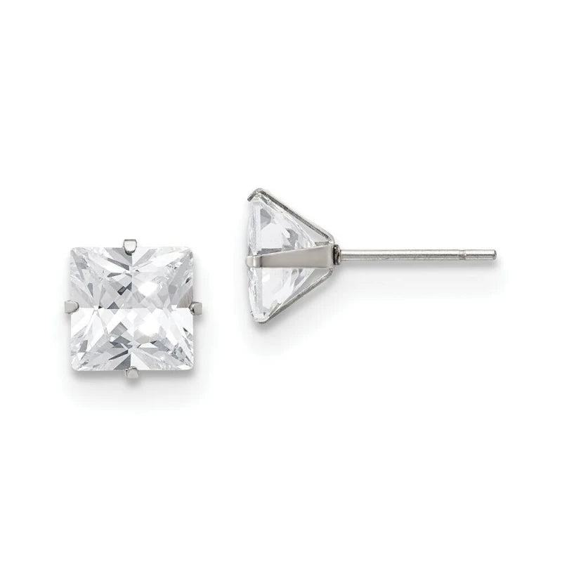 Studex 3MM Cubic Zirconia Stainless Steel Earrings