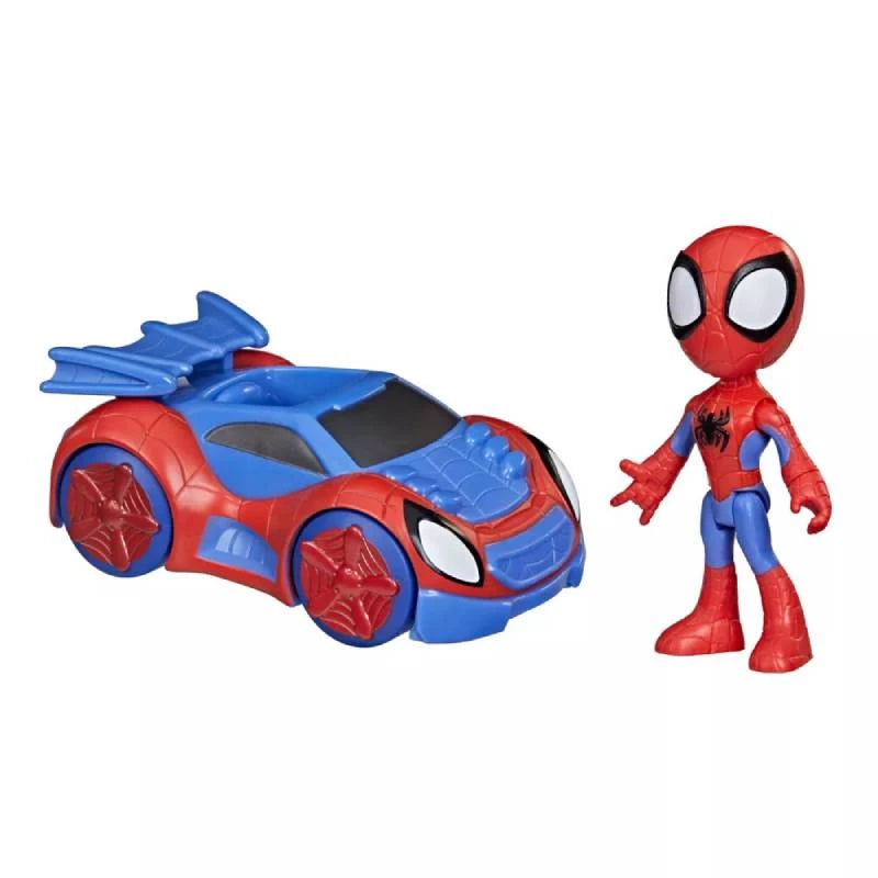 Hasbro Spidey Amazing Friends, Vehicle And Figure Spidey And Web-crawler Vehicle