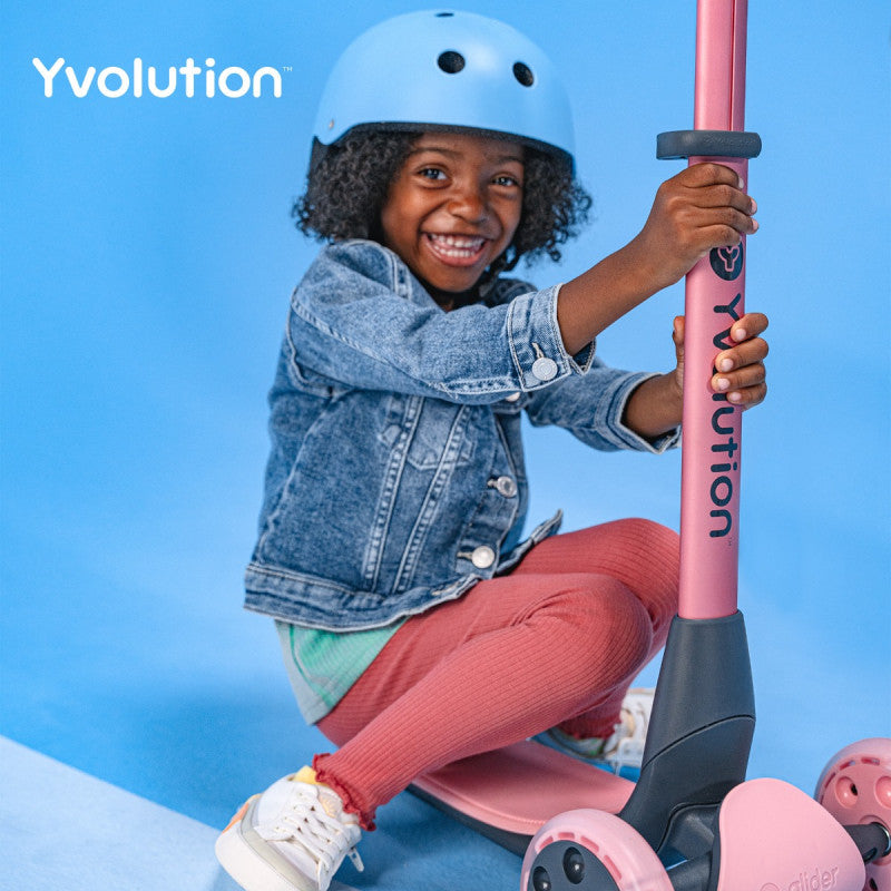 Yvolution Y Glider Nua - Light-Up Scooter for Kids