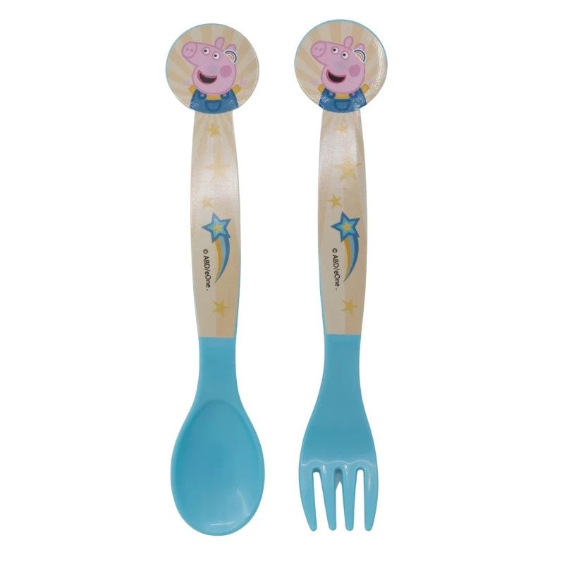 Stor PP Cutlery Set In Polybag Peppa Pig - 2 Pieces