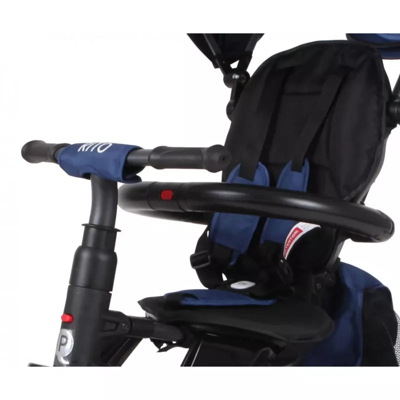 Qplay Rito Plus Tricycle – Blue, Foldable & Convertible