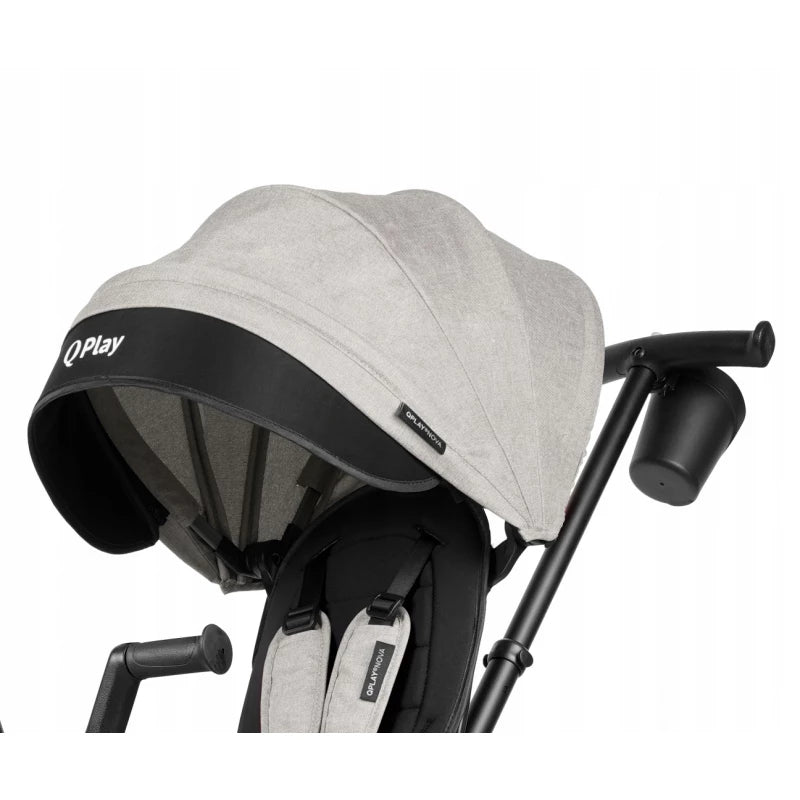 Qplay Nova Niello Trike – Gray, Safe 3-Wheel Ride