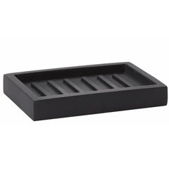 Aquanova Moon Soap Dish – Sleek Black Polyresin Design