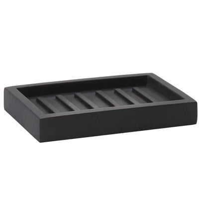 Aquanova Moon Soap Dish – Sleek Black Polyresin Design